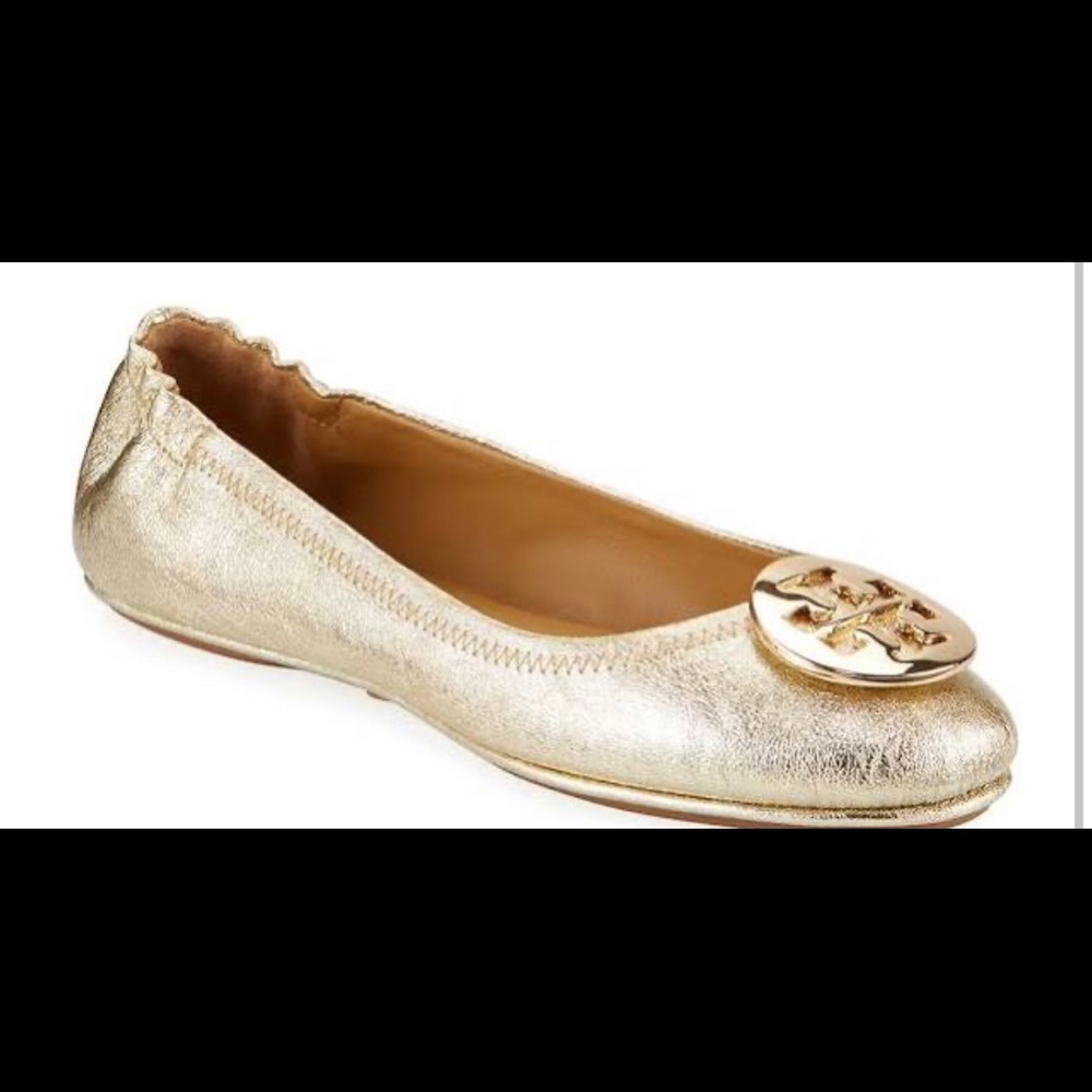 GOLD TORY BURCH FLATS